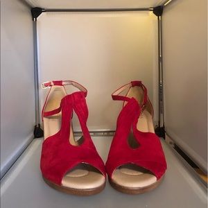 Beautiful red  “Kedzie” sandals